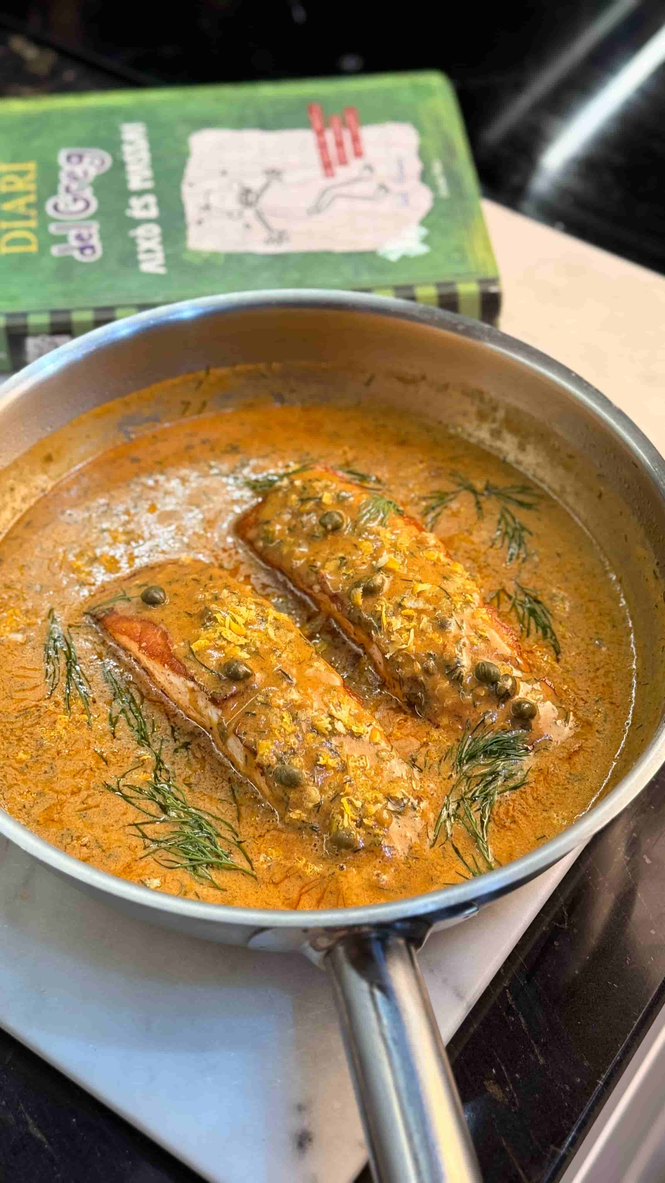 Salmon with Lemon Dill and Capers