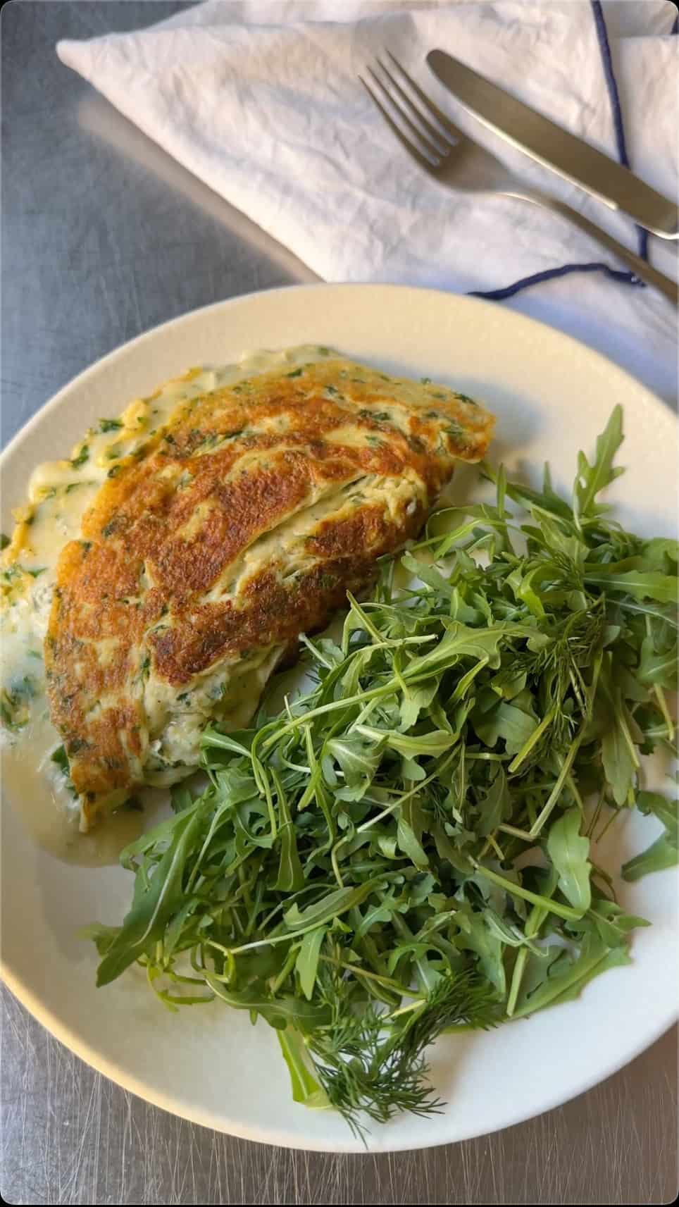 Omlette Gorgonzola