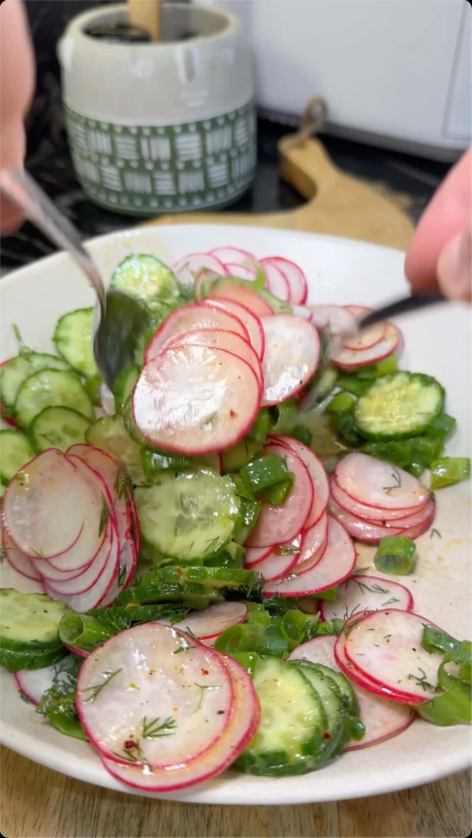 Fresh Cucumber and Radish Summer Salad