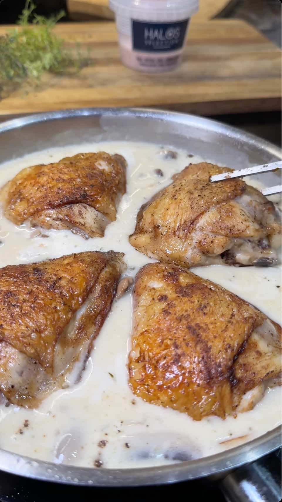 Easy Creamy Chicken Fricassee