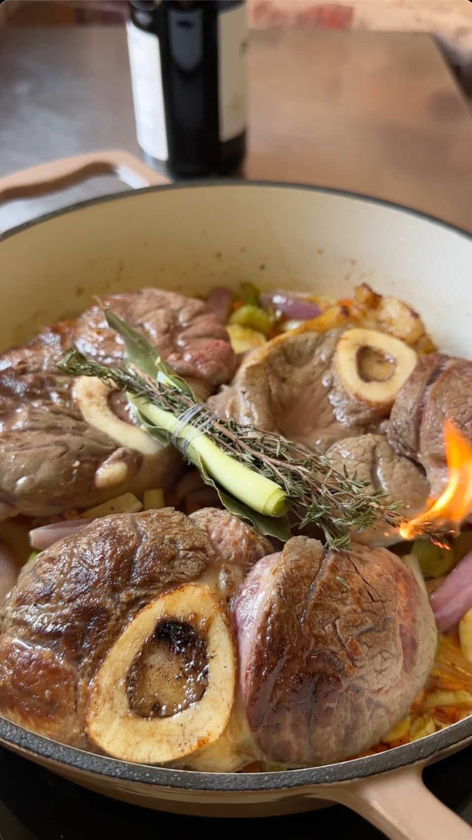 Osso Buco. The beef just falls apart and melts in your mouth