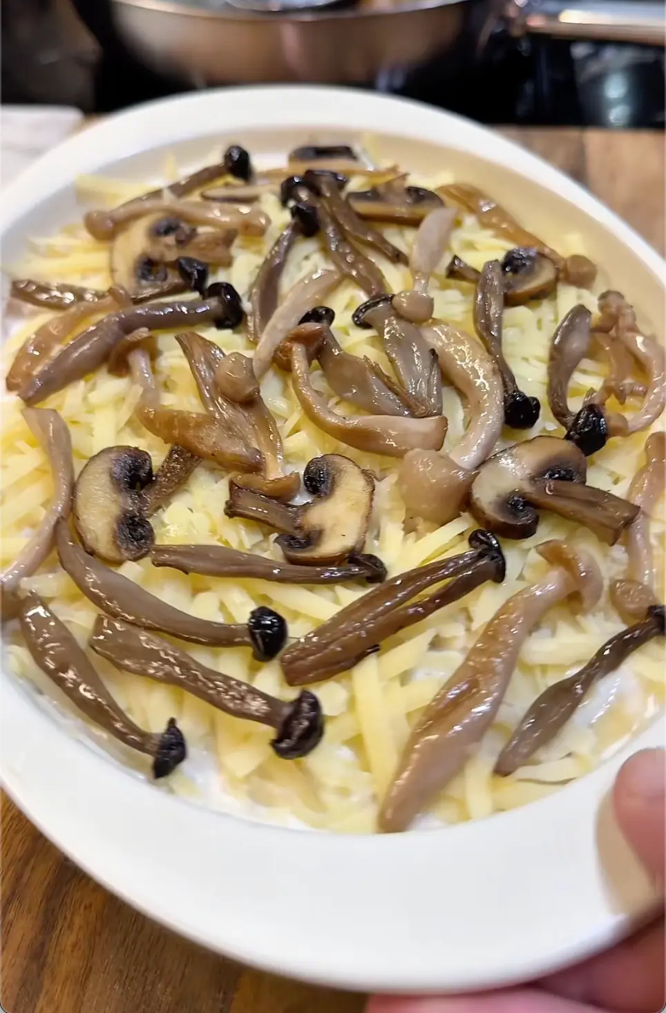 Potato & Mushroom Casserole with Gruyère