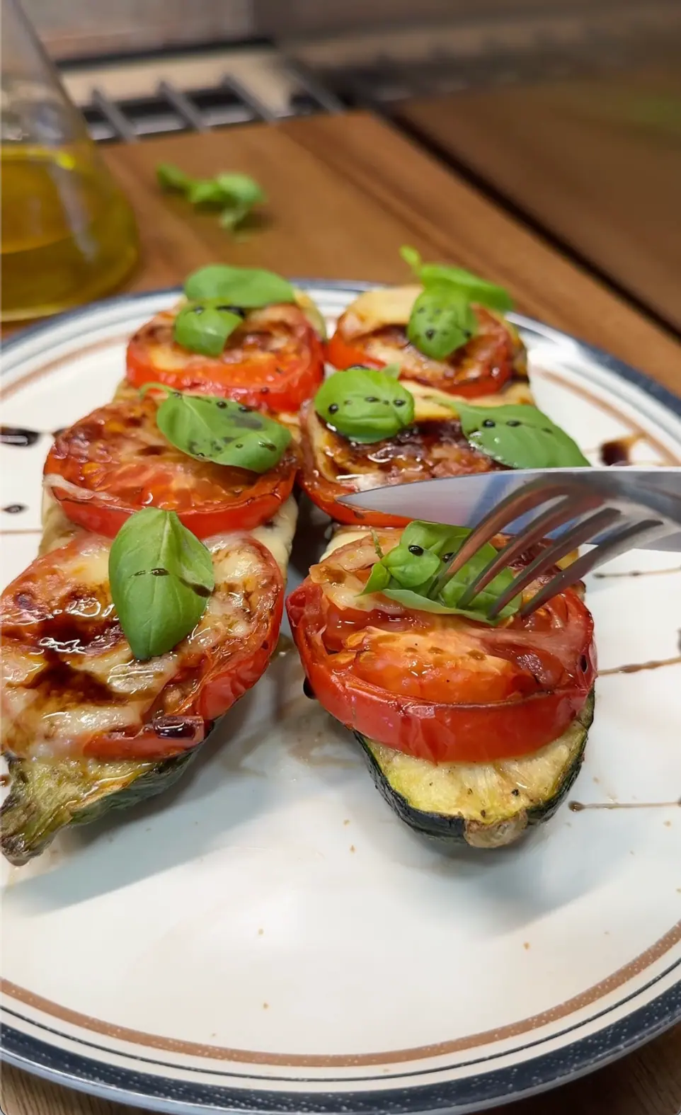 Caprese Zucchini Boats
