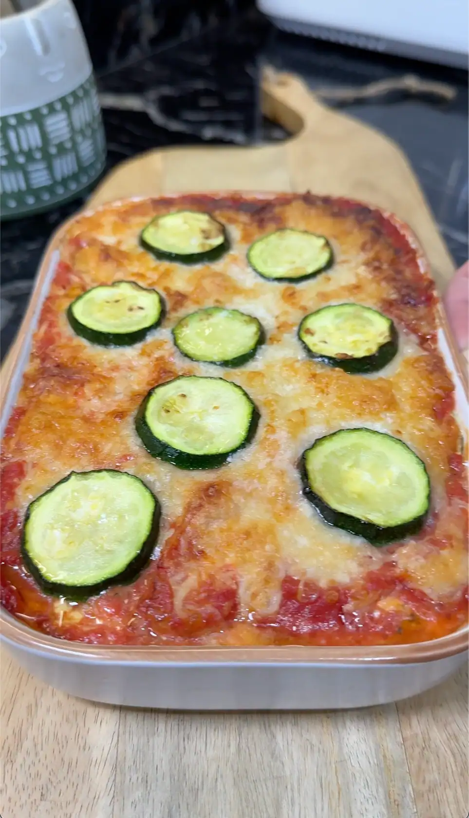Zucchini Bake with Ricotta and Tomato Sauce