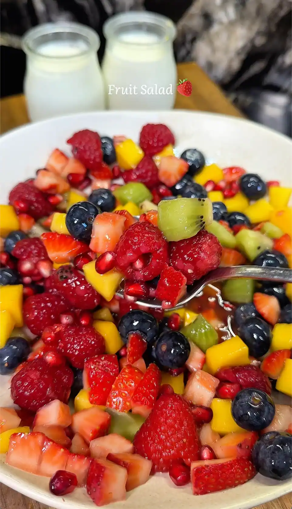 Refreshing Fruit Salad with Yogurt - A Summer Delight!