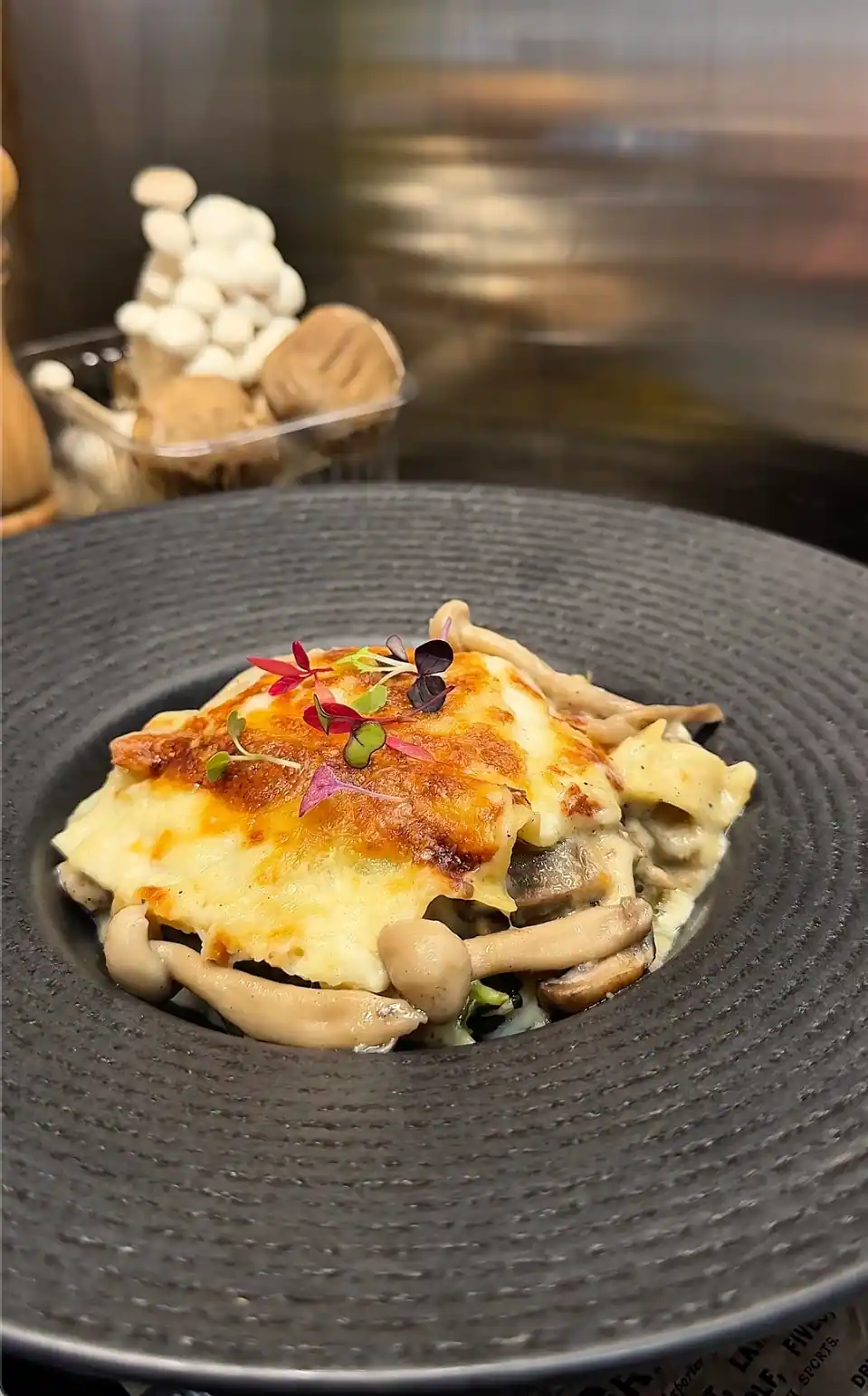 Spinach & Mushroom Vegetarian Lasagna