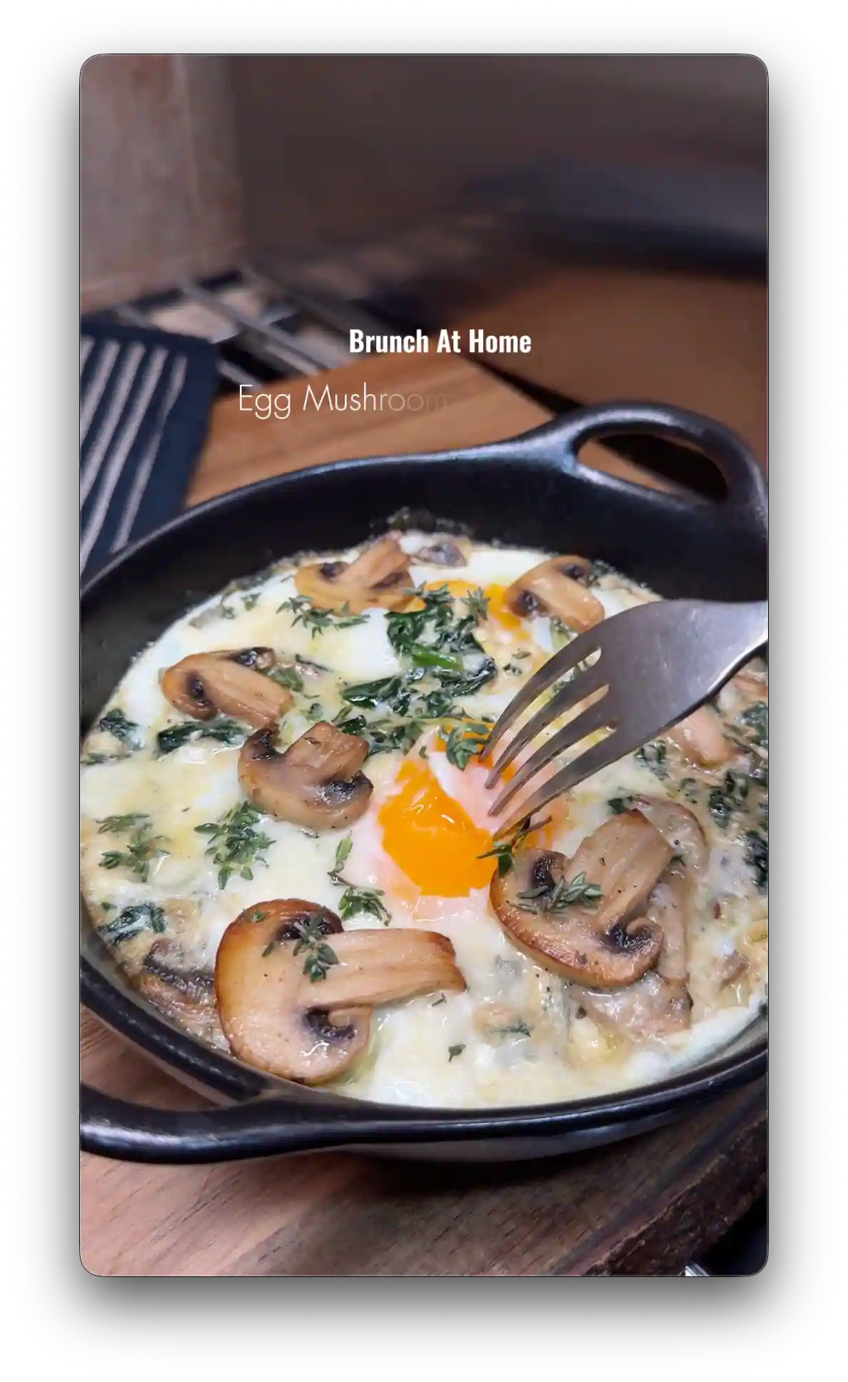 Egg Mushrum Gorgonzola